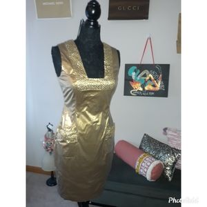 FLASH SALE 3/31-4/1  Gold!  COSTUME READY! Plenty Frock dress by Tracy Reese